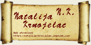 Natalija Krnojelac vizit kartica